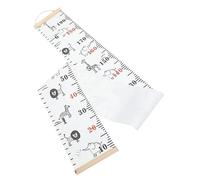 Toyvian Wall Hanging Growth Chart Lightweight Pine Frame for Boys and Girls Height Measurement with Unique Pattern Design, No Fading Canvas Material for Classroom and Boys and Girls Room