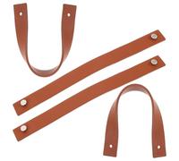 Toyvian Wall Hooks 4Pcs Artificial Leather with PU Strap Hangers for Wedding and Birthday Sign Display, Practical Wear-Resistant Wall Organizer
