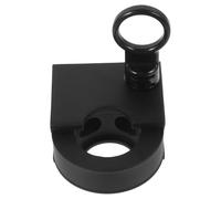 Toyvian Wall Shampoo Hanger Bathroom Storage Holder, Abs Plastic, Black, Space Saving Shower Item Organizer for Sticking on Bathroom Walls and Doors