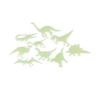 Toyvian Wall Stickers Cartoon Glow the Dark for Dinosaur 18pcs or Plastic Wall Decal Luminous the Dark Creative Decorative Art Kids Room Living Room or Bedroom