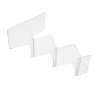 Toyvian Wallet Display Stand 2-tier Multi-layer Pp Organizer Rack with Versatile Application for Retail Environments and Malls