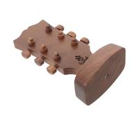 Toyvian Walnut Wood Guitar Pick Holder Box, Mini Wooden Plectrum Storage Case 5.34x2.99x1.97in for Acoustic and Electric Guitarists, Compact Pick Organizer for Travel and Stage Use