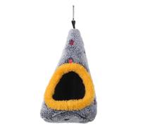 Toyvian Warm Bird Nest House for Parakeet and Small Animals, Plush Egg Shaped Parrot Hanging Nest with Winter Insulation and Easy Maintenance, Polka Dot Design Cozy Hideaway for Bird Cage