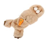 Toyvian Warm Fleece Dog Coat with Hood for Small Dogs Thermal Pet Clothes Winter Apparel Soft Brown Cartoon Carrot Design Machine Washable Comfortable Autumn and Winter Outerwear