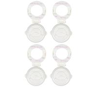 Toyvian Washing Machine Button Lock Start Button Protection Cover Abs Double Protection 4pcs Child Safety Cover for Car and Washing Machine Child Safety
