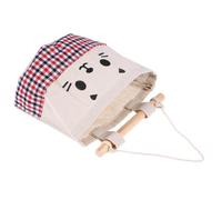 Toyvian Waterproof Cotton Linen Hanging Storage Bag with Magazine Storage Pocket, Space Saving Wall Mount Closet Organizer for Bathrooms the Bed, Plaid Color Options
