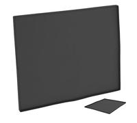 Toyvian Waterproof Silicone Wash Machine Cover, Washing Machine Top Protector Mat and Dryer Top Pad with Break-resistant, Easy-clean Foldable Design, Black 600x500mm