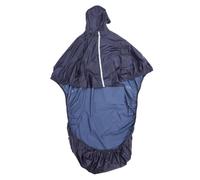 Toyvian Waterproof Wheelchair Rain Poncho Coat with Polyester Taffeta and PVC Material Reusable Foldable Navy Hooded Raincoat for Adults and Old People for Fishing and Water Rides Season