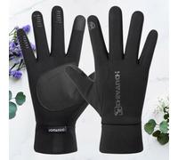 Toyvian Waterproof Windproof Cycling Gloves with Touch Screen Design, Neoprene Material for Mountain Bike Riding, Non-slip Full Finger Gloves for Outdoor Riding Comfort and Safety