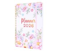 Toyvian Weekly Planner Notebook, Daily and Weekly Planner, A5, Spiral Bound, 128 Pages, Ink-friendly Paper, Portable Lightweight Compact Design for Work, Study and Travel