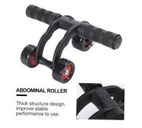 Toyvian Wheel Abdominal Muscle Roller for Core Strengthening Non-slip Grip Push-up Fitness Equipment for Home Exercise and Fat Burning Training