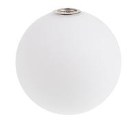 Toyvian White Frosted Glass Globe Lamp Shade with G9 Precision Screw Threads, 4.72 Inch Spherical Metal Replacement Shade for Desk Lamps and Ceiling Lighting, Modern Scandinavian Style
