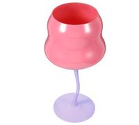 Toyvian Wine Goblets Glass Wine Goblet 400ml Glass Lightweight Wear Resistant Elegant Rose Shaped for New Year's Party