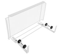 Toyvian Wire under Desk Storage Basket Adjustable Large White for Study, Bedroom, and Office Organization