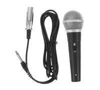 Toyvian Wired Dynamic Microphone for Singing Microphone Cord Plug in Design for Karaoke Speaker Use Handheld Vocal Mic for Professional Singing