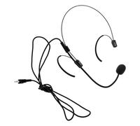Toyvian Wired Headset Microphone for Voice Amplification Omnidirectional Boom Mic Double Earhook for Teaching Guiding and Public Speaking