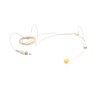Toyvian Wired Headset with Mic 3.5mm Beige Single Earhook Open Ear Headset with Microphone for Singing Lectures Live Performance and Customer Service
