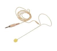 Toyvian Wireless Headset Microphone with 3.5mm Plug, Khaki over Head Mic for Performing and Public Speaking, Metal and Sponge Construction, Easy to Transport Wireless Head Microphone