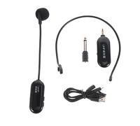 Toyvian Wireless Microphone Headset Compact for Travel Lavalier Mic Easy Clip for Speeches