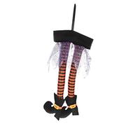Toyvian Witch Legs Hanging Decoration for Halloween Party Durable Festive Props for Doors Windows and Walls Add Fun to Your Halloween Atmosphere Spooky Decorative Supplies