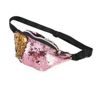 Toyvian Women Adjustable Sequin Waist Bag Shiny Glitter Fanny Pack for Travel Daily Use Versatile Crossbody Pouch with Durable Construction for Sports Fashionable Outings