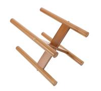 Toyvian Wood Elevated Dog Bowl Stand for Large Dogs with Smooth Surface and Easy Maintenance Ergonomic Raised Single Pet Feeder Stand Suitable for Daily Use in Busy Households with 100kg