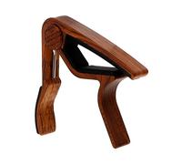 Toyvian Wood Grain Capo Aluminium Alloy Guitar Tuners Key Trigger Capo for Folk Classical Ukulele Music Accessories
