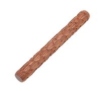 Toyvian Wood Hand Roller for Pottery DIY Decorative Prints Brown