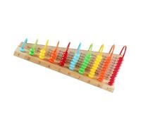 Toyvian Wooden Abacus Lightweight Math Learning Tool for Traditional Chinese Design Educational Arithmetic Teaching Aid for Home Classroom