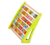 Toyvian Wooden Alphabet and Number Learning Multi Functional Educational Math Rack for Letter Board Enhances Hand Eye Coordination and Memory Skills