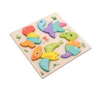 Toyvian Wooden Animal Jigsaw Puzzles: Wooden Montessori Educational Puzzle Toy Kids Shape Sorting Game For Boys Girls Early Development Preschool Learning