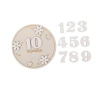 Toyvian Wooden Baby Growth Cards Set for Newborns, Lightweight Design with Smooth Surface, for Occasions and Parties, Monthly Sign for Baby Development Documentation