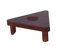 Toyvian Wooden Basketball Rack Triangular Ball Holder for Basketball Soccer Football Rugby Display Stand Minimalist Sports Ball Organizer for Home Gym Store Display and Storage
