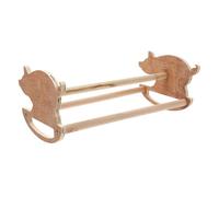 Toyvian Wooden Chicken and Parrot Stand for Pet Birds, Easy to Install, Provides Exercise Opportunities, Khaki Colour, for Chicken Exercise and Resting