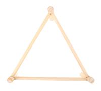 Toyvian Wooden Chicken Perch Stand with Triangular Shape for Coop Multi-use Elevated Roosting Bar Beige Natural Wood Material, Bird Playground Accessory for Chickens and Birds