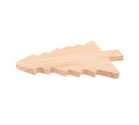Toyvian Wooden Christmas Tree Charcuterie Board Holiday Cheese Platter Xmas Serving Tray Festive Fruit Tray Decorative Cutting Board for Holiday Parties and Entertaining