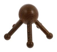 Toyvian Wooden Claw Head Massager Round Corners for Scalp and Body, Practical Tool to Nervous System Tension and Relax the Mind, Beige Colour