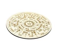 Toyvian Wooden Divination Accessory Board Metaphysical Message Board for Home Decoration Unique Carved Pattern for Witchcraft Practices and Divination Rituals for Beginners and Enthusiasts