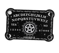 Toyvian Wooden Divination Pendulum Board with Alphabet Letters for Wiccan Rituals and Spirit Dowsing, Single White Energy Board for Home and Party Use