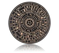 Toyvian Wooden Dowsing Tool Dowsing Board Elegant Circular Black Design Decorative Accent Divination for Festivities and Spiritual Ambiance