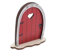 Toyvian Wooden Fairy Door Garden Decor Miniature Accessory for Outdoor Enchantment for Dollhouses Flower Pots and Fairy Gardens