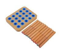 Toyvian Wooden Finger Exerciser Pegboard Hand Grip Strength Trainer for Finger Dexterity and Hand-Eye Coordination Rehabilitation Wrist Therapy Equipment for Musicians Climbers and Stroke