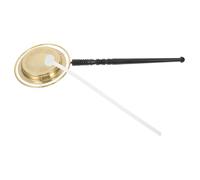 Toyvian Wooden Fish Copper Chime Ritual Instrument for Meditation Music Spiritual Rituals Made for Sound Healing
