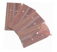 Toyvian Wooden Growth Chart for Wall Nursery Room Height Measurement with Easy Installation and Adorable Whimsical Design Brown Set for Kids Doors