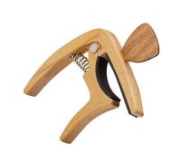 Toyvian Wooden Guitar Capo and Picks Fit for Electric Acoustic Guitars Easy to Use Tuning Device for Live Practice