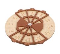 Toyvian Wooden Guitar Circle of Fifths Chord Wheel Portable Music Theory Trainer for Beginners and Students Visual Melody Tool with Finger Placement Songwriting Aid to Enhance Dexterity