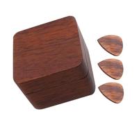 Toyvian Wooden Guitar Plectrum for Folk and Electric Guitars Solid Wood Plectrums Boxed Case for Guitarists