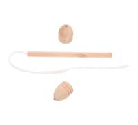 Toyvian Wooden Gyro Toy Traditional Spinning Top for Boys and Girls Portable Educational Toy Chinese Top Accessory