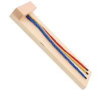 Toyvian Wooden Hair Braiding Toy for Kids Early Education Learning Tool Life Skills Development Girls Hair Styling Game Montessori Toy for 3 Years and Up Fun Braiding Practice