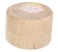 Toyvian Wooden Haircut Keepsake Box for Baby Large Capacity Hair Storage Childhood Memory Holder Compact Organiser Souvenir Nursery Decor Baby Shower Birthday